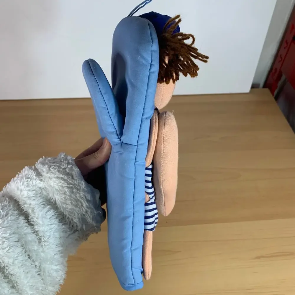 Cute Swimming Suit Doll Oven Mitt Blue Color